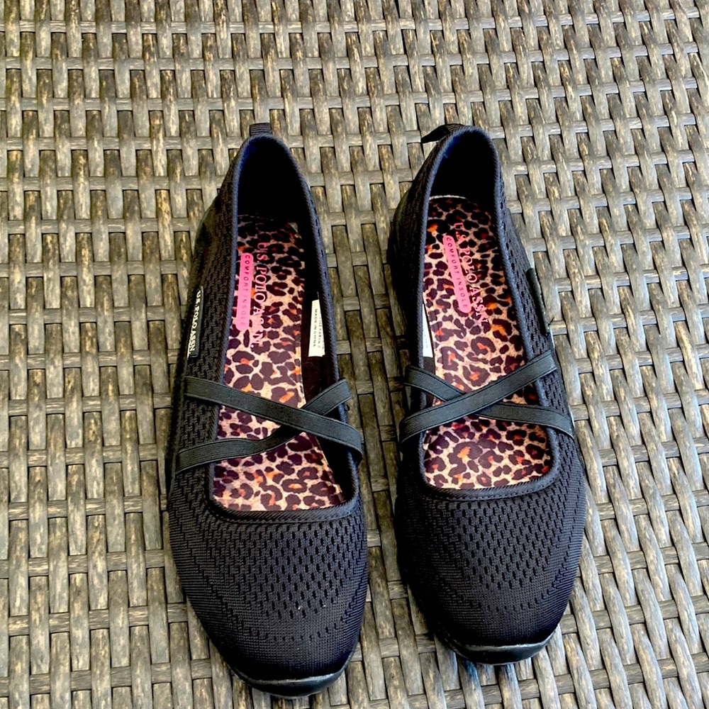U.S Polo Comfort Insole Black Shoes Size 8.5